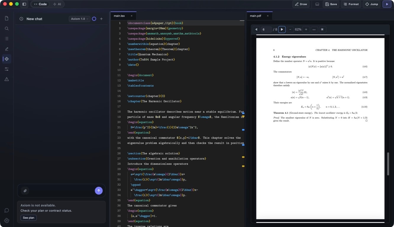 TeX64 app in English